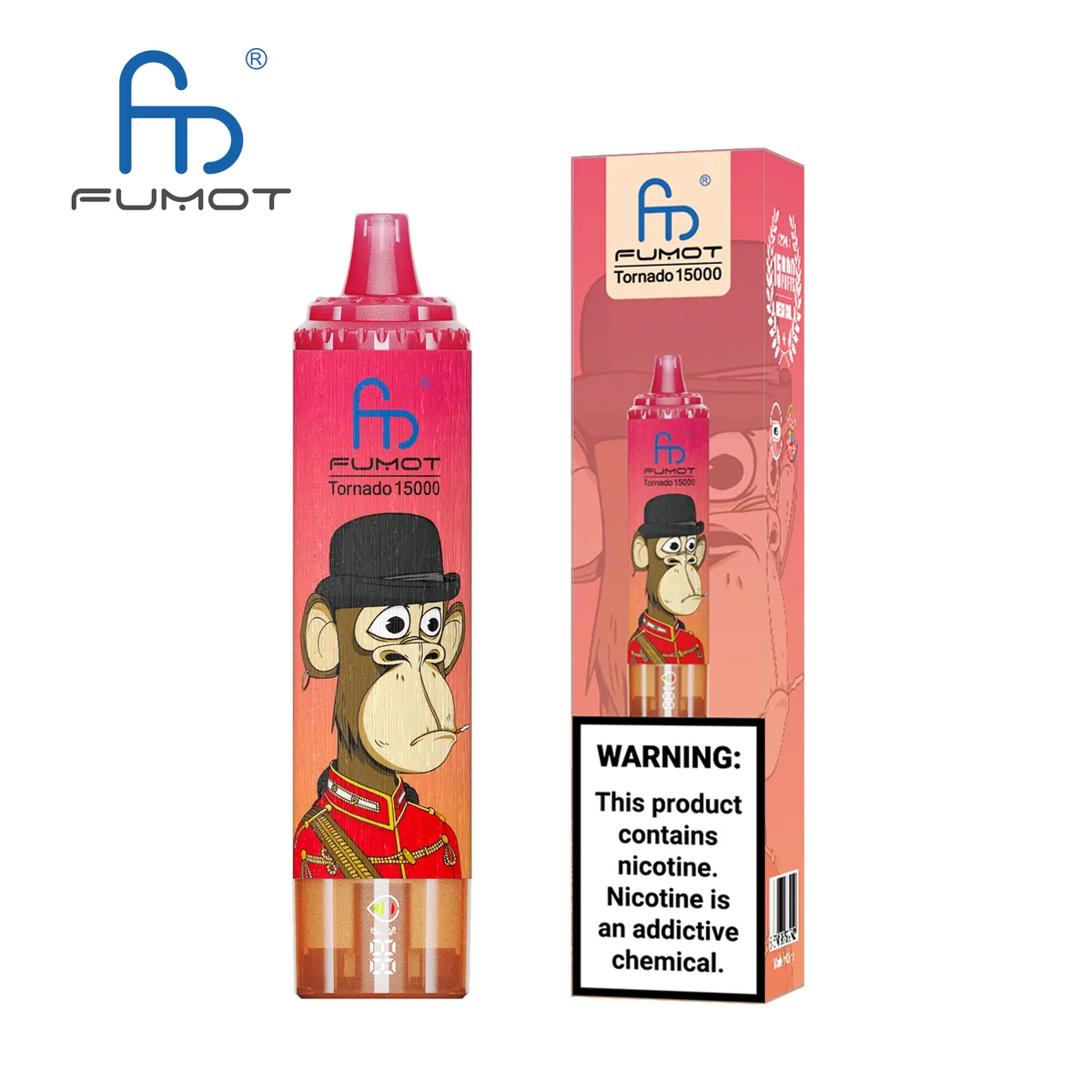 Fumot Tornado 15000 Red Energy Ice – Einweg-Vape mit Einzelverpackung