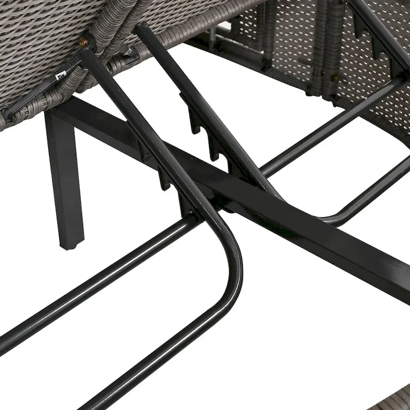 Patio 2-Person Daybed with Cushions and Pillows