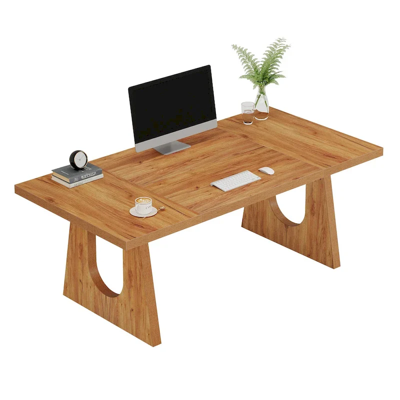 70.9 Inches Executive Desk Rectangular Computer Office Desk with Large Desktop