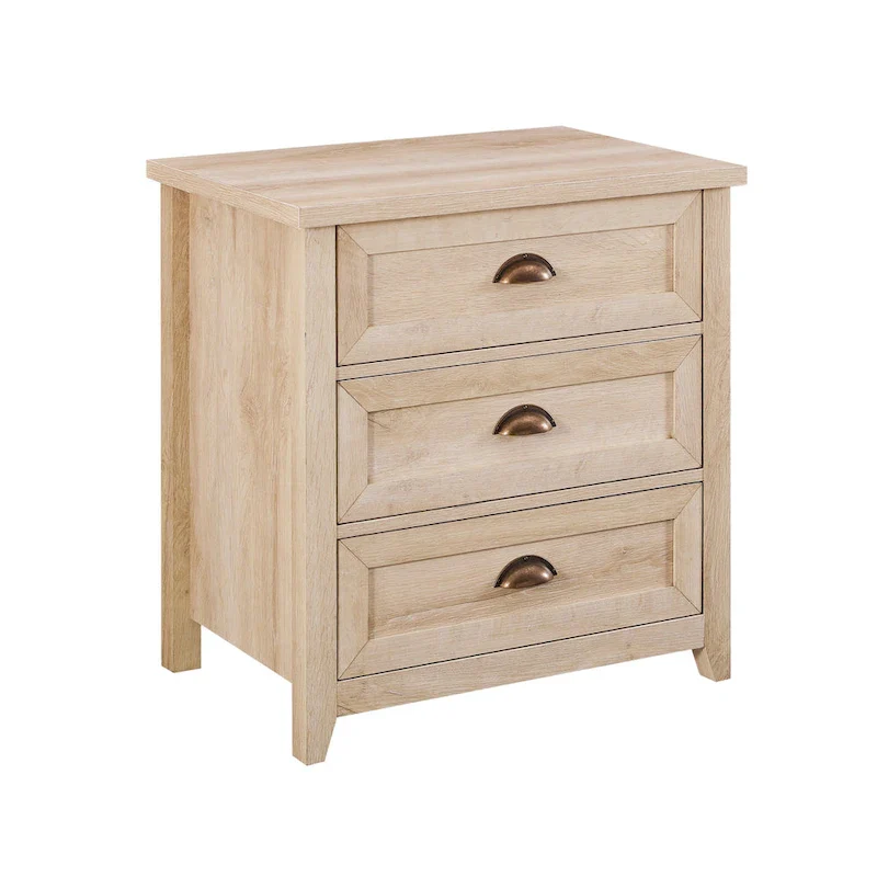 Middlebrook Designs 3 Drawer Farmhouse Nightstand