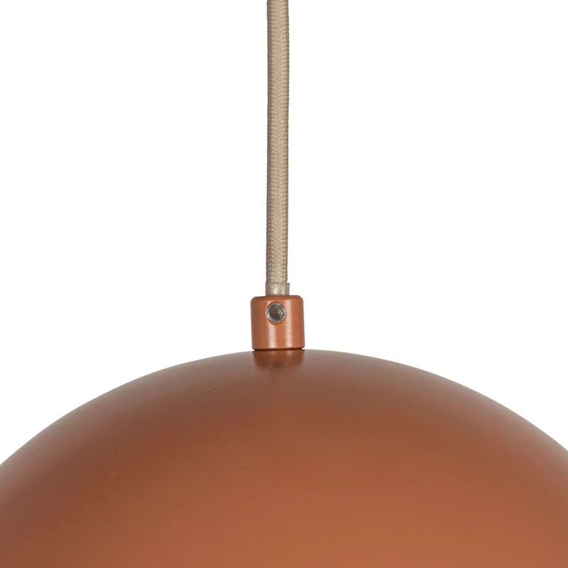 Scalloped Metal Pendant Lamp