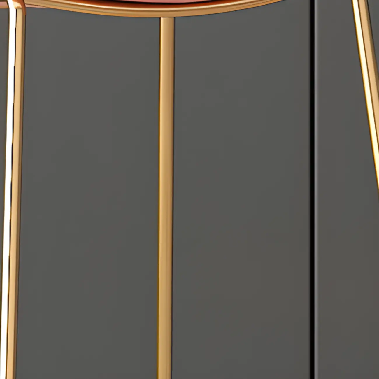 Glam Sled Upholstered Fabric Counter Height Bar Stools