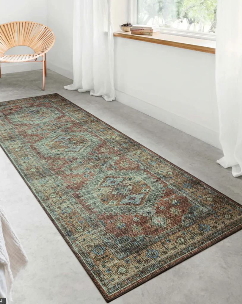 Skye Terracotta/Sky Rug