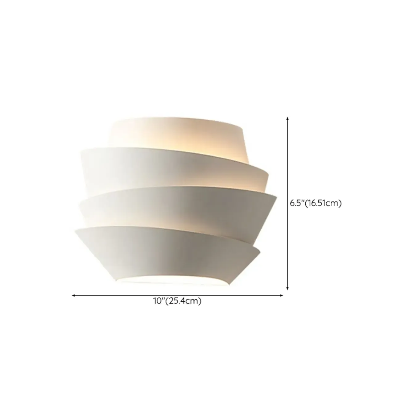 Inspired 2-Light Iron White Spiral Wall Sconce