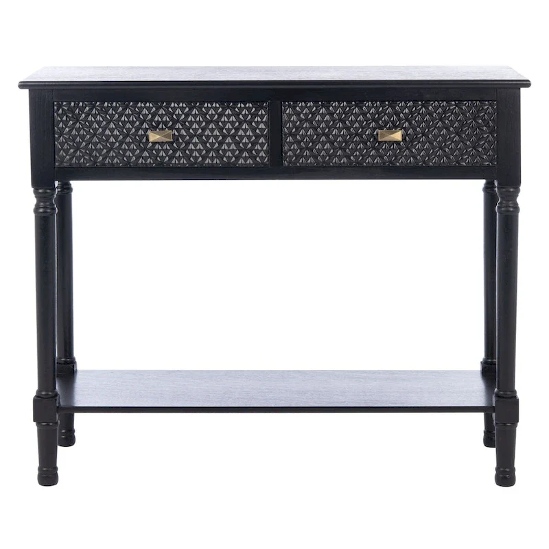 SAFAVIEH Salina 2-Drawer Console Table - 35.5 W x 13 L x 29.5 H - 36Wx13Dx30H