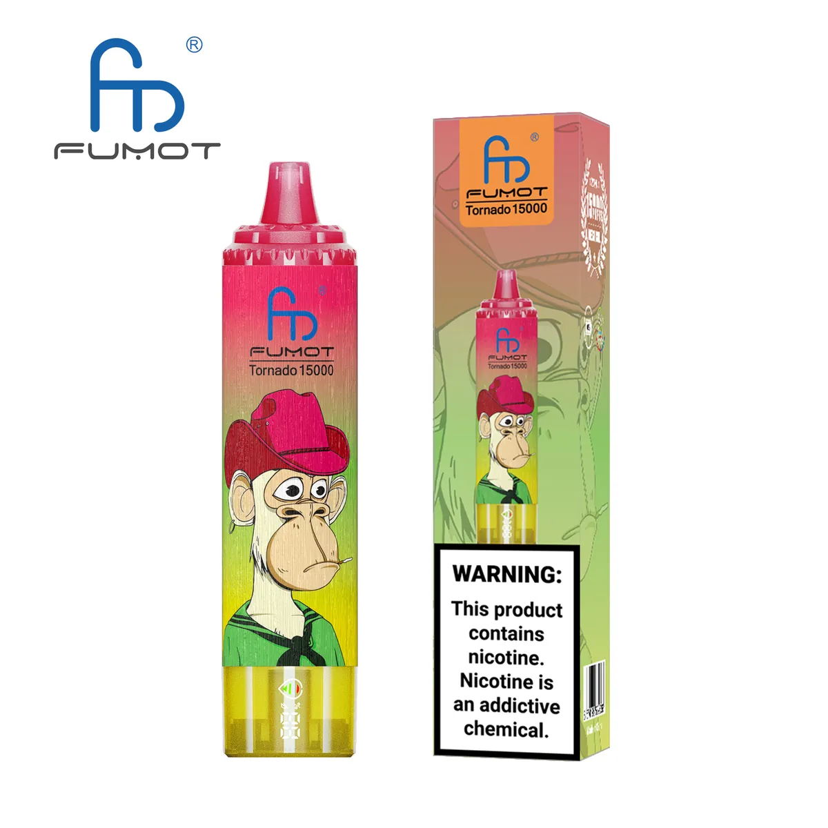 Fumot Tornado 15000 Apple Peach Pear – Einweg-Vape mit Einzelverpackung