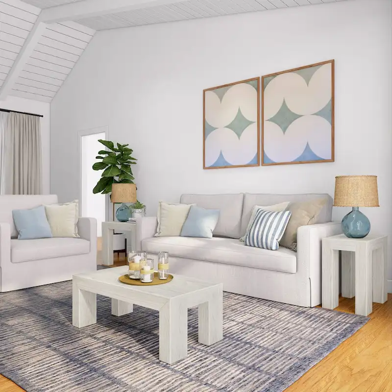 Plank and Beam Modern Rectangular Coffee Table - 40 x 20