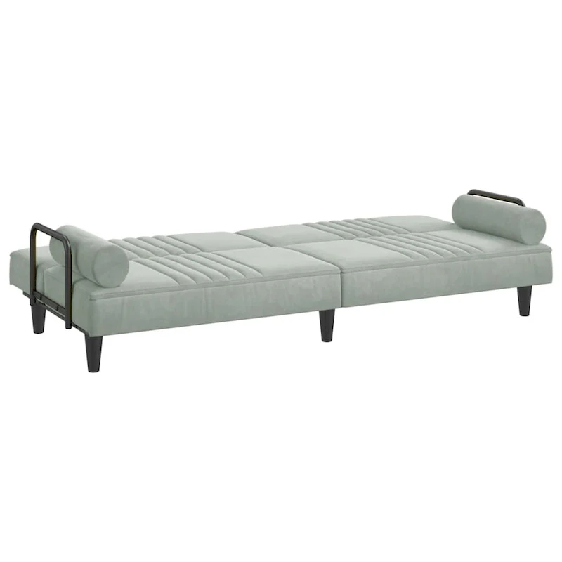 vidaXL Sofa Bed with Armrests Couch Recliner Loveseat Folding Daybed Velvet - 80.7 x 35 x 27.6