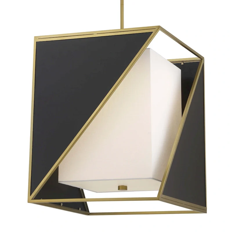 Metropolitan Aspect White Coal and Soft Brass LED Lights Pendant