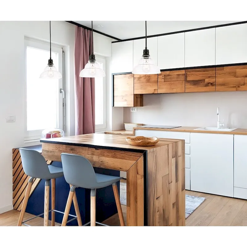 Caressa 8.5-Inch 1-Light Clear Seeded Glass