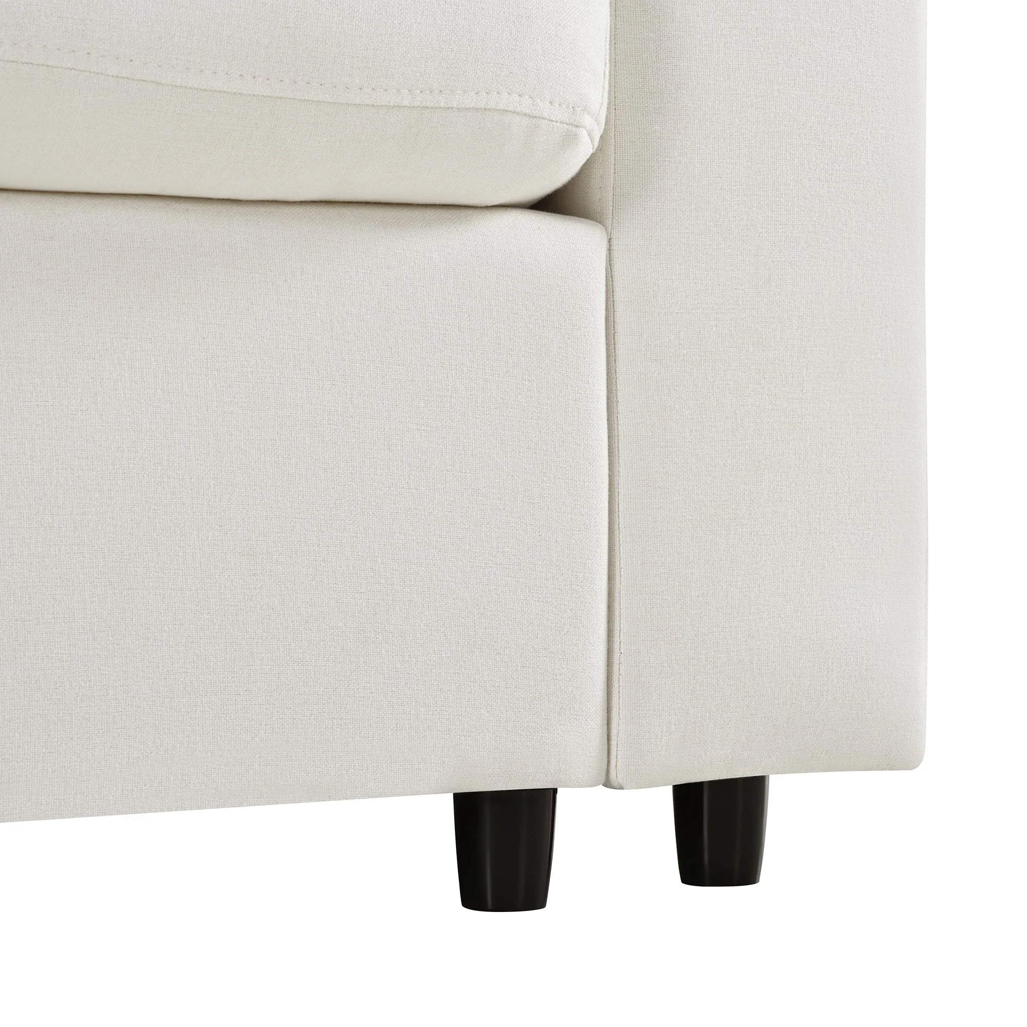 Modern Modular Chenille U-Shaped Sectional Sofa with Two Ottomans