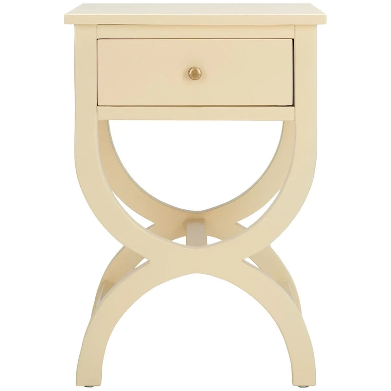 SAFAVIEH Liller 1-Drawer Accent Table Nightstand (Fully Assembled) - 18 W x 15 D x 27 H - 18Wx15Dx27H