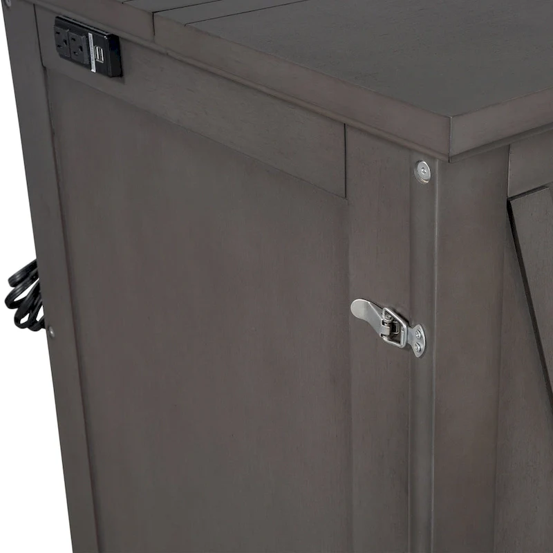 Solid Pine Murphy Bed Chest Cube Cabinet Bed with Drawer