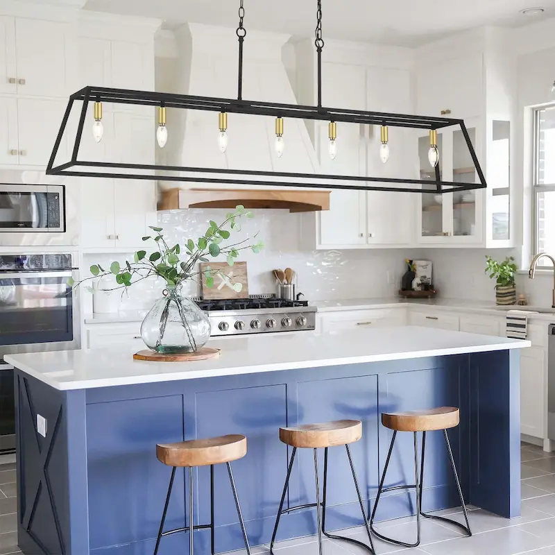 7-light Large Modern Farmhouse Kitchen Island Lighting - 55