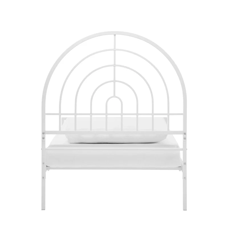 Walker Edison Modern Metal Arch Twin Bed Frame