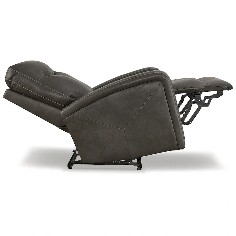 Signature Design by Ashley Ryversans Power Recliner with Adjustable Headrest