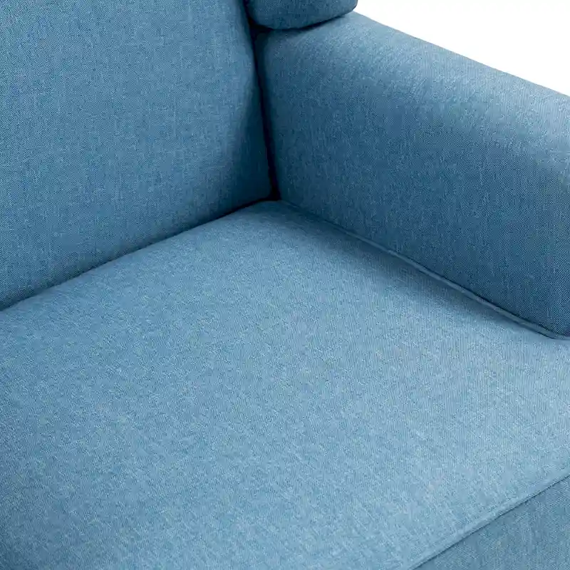 Set of 2 Elegant Living Room Wing Back Arm Chair Upholstered Accent Chair