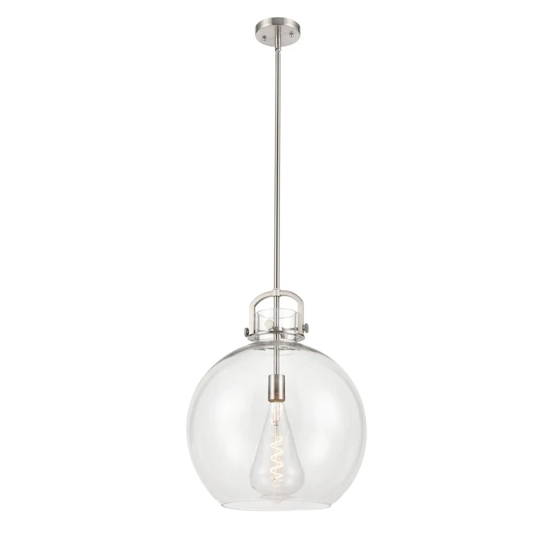Innovations Lighting Newton Sphere - 1 Light 16  Stem Hung Pendant