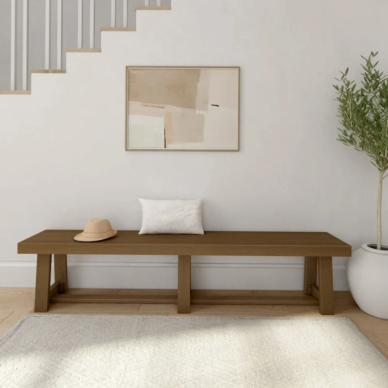 Plank and Beam Classic Solid Wood Dining Bench - 86