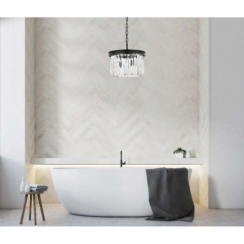 Royce Edge 3-Light Matte Black Pendant