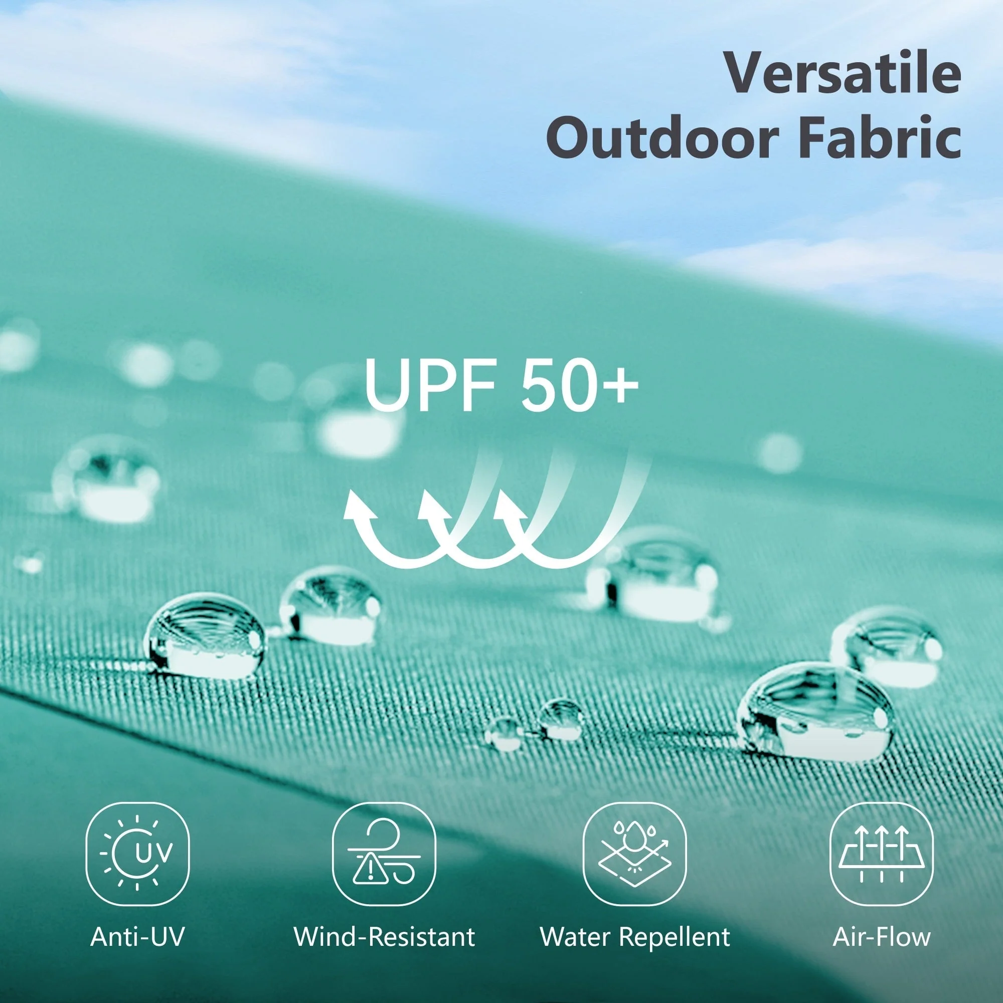 MAISON ARTS 15ft Double-Sided Patio Extra Large Twin Umbrella with Base Included