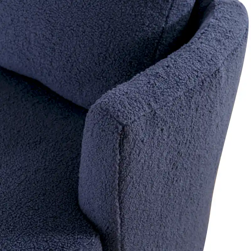 Modern Upholstered Swivel Barrel Chair(Set Of 2)