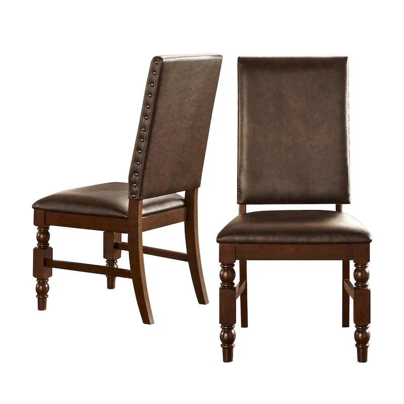 Flatiron Nailhead Upholstered Dining Chairs (Set of 2) by iNSPIRE Q Classic