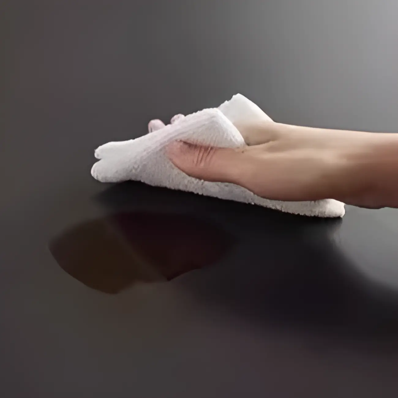 Modern Round Pedestal Dining Table with Slate Top