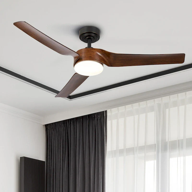 Modern 52  Smart Ceiling Fan with Dimmable Light Kit & Remote