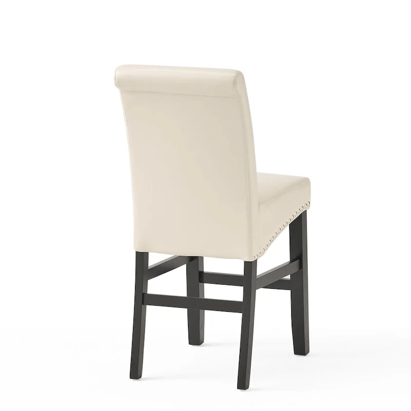 Lisette 41-inch Leather Counter Stool (Set of 2) by Christopher Knight Home