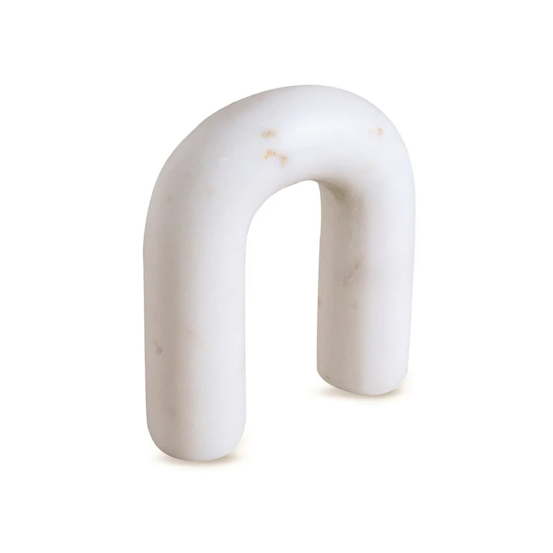 Sm. White Marble Arch Figurine