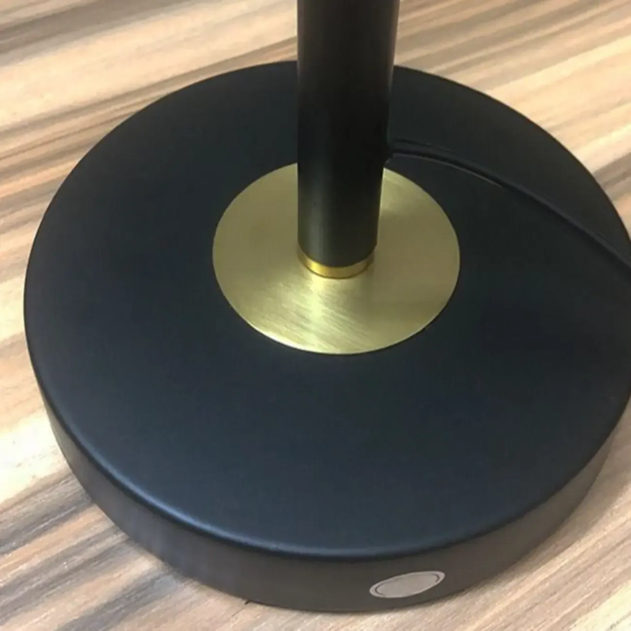 Modern Metal LED Table Lamp with Fabric Shade