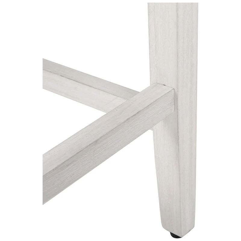 Jameson Upholstered Polyester Antique White 24 Inch Counter Stool