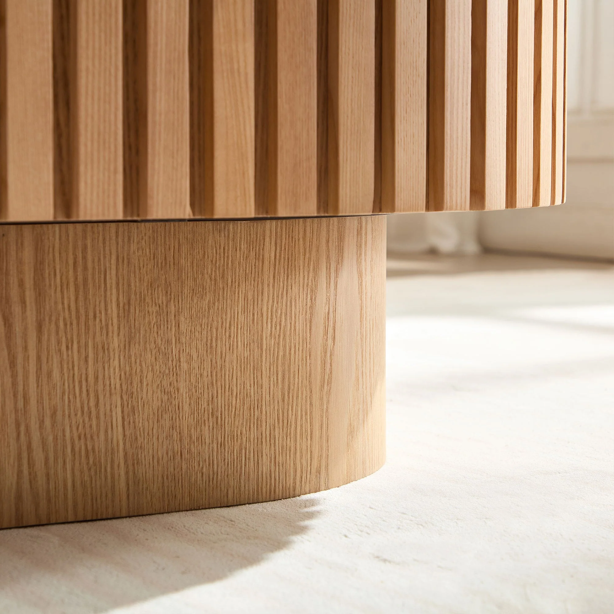 Walker Edison | Reeded Modern Handcraft Coffee Table