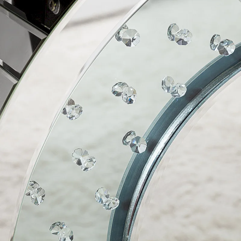 Modern Console Table with Crystal Base Entryway Sofa Table