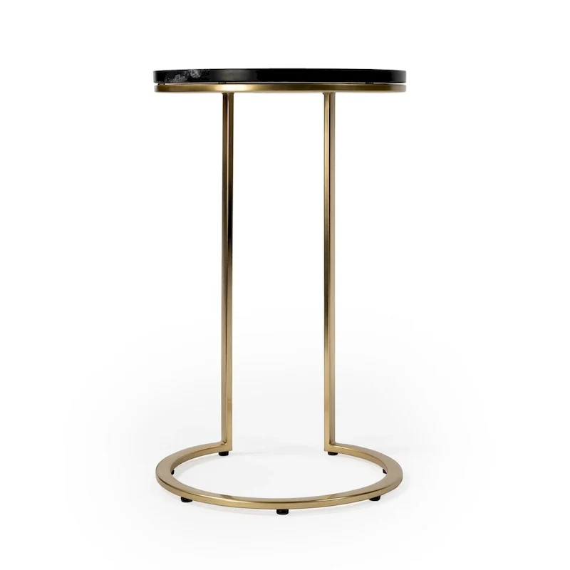 Butler Shounderia Black Marble Accent Table