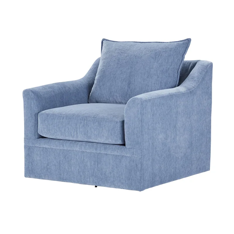 New Classic Furniture Anatasia Pillow Back Swivel Chair, Made in USA