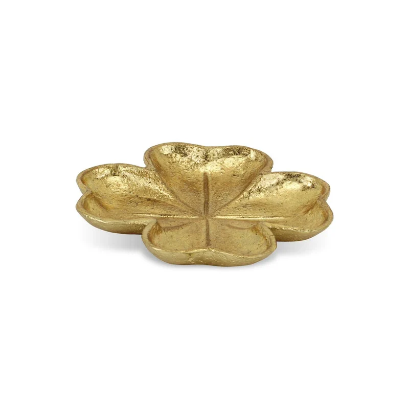 Isano Golden Cast Iron Four Leaf Clover