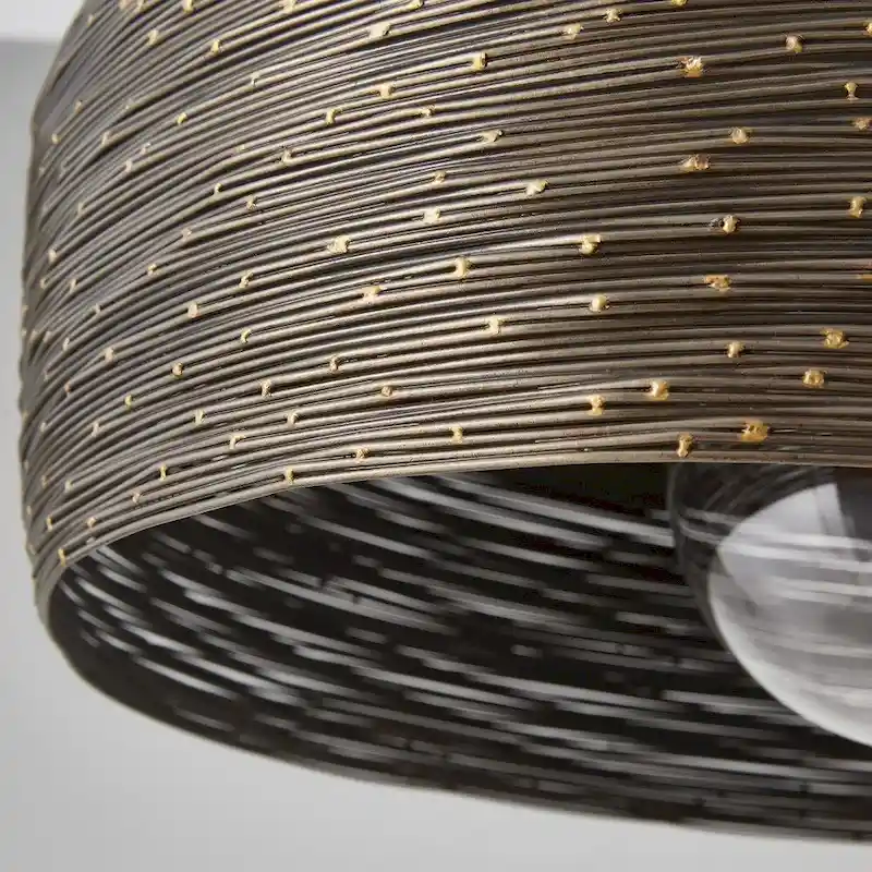 1-light Grey Iron Pendant