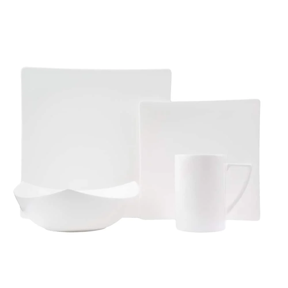 Red Vanilla Extreme White 16-piece Dinner Set