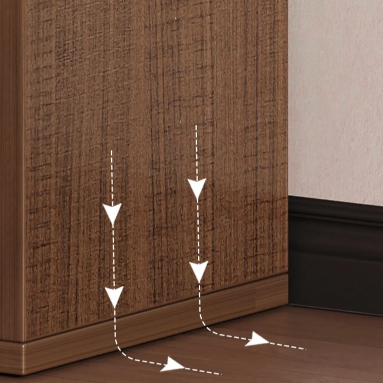 Simple Walnut 8-Cube Wood Bookcase