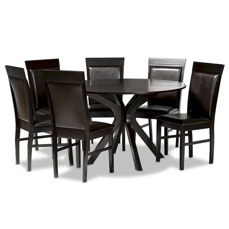 Jeane Modern and Contemporary 7-Piece Dining Set