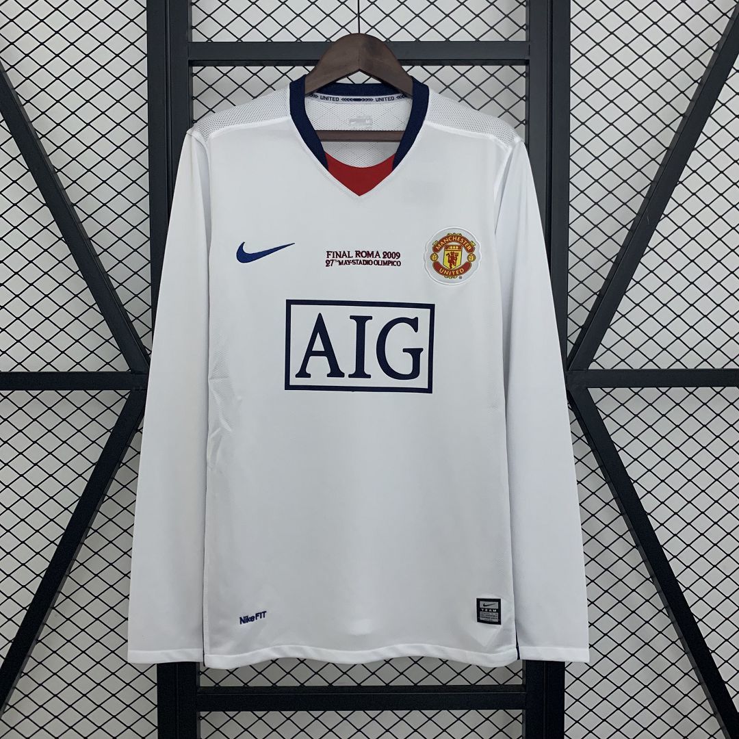 Maillot Rétro Manchester United extérieur manches longues 2008/09