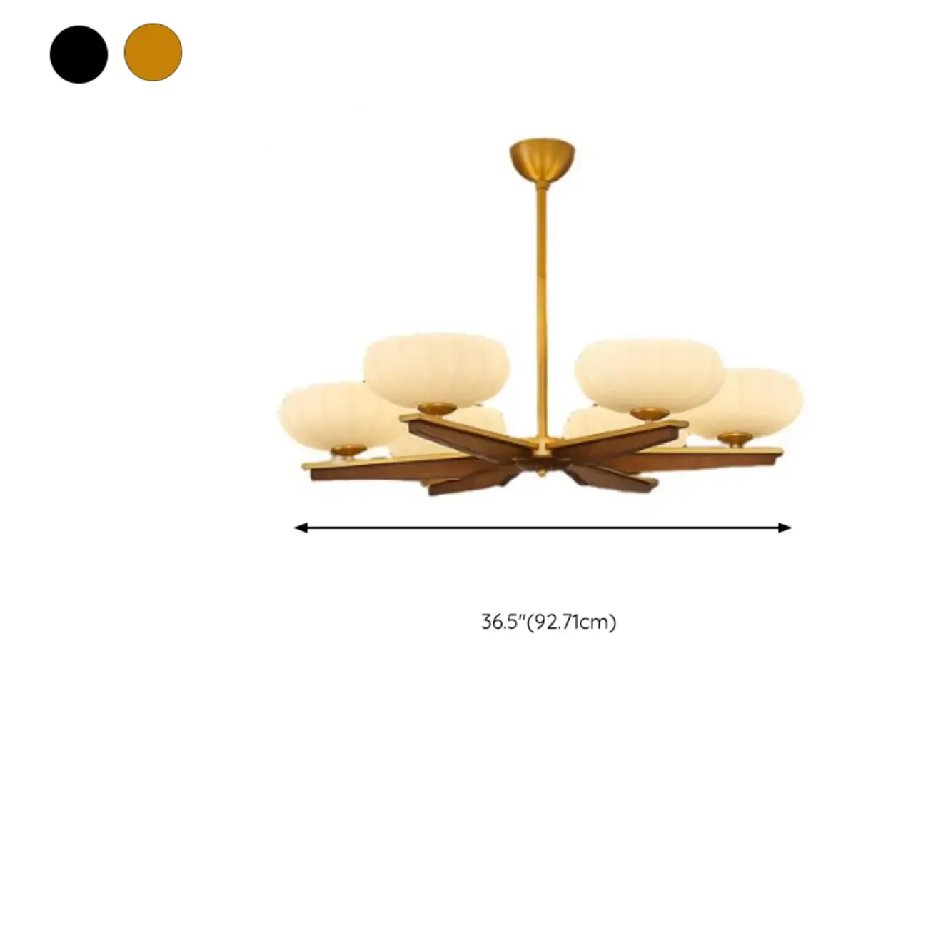 Gold Glass Flower Shaped Modern Linear Chandelier Light