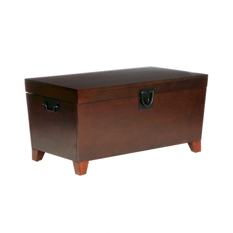 SEI Furniture Liatris Transitional Wooden Espresso Trunk Coffee Table