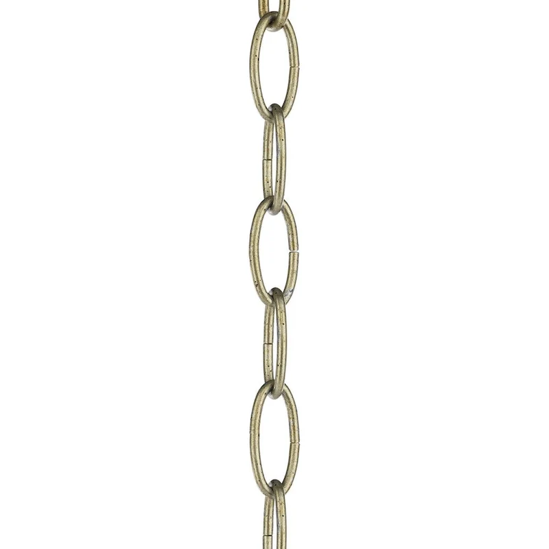 Accessory Chain - 48-inch of 9 Gauge Chain in Gilded Silver - Gilded Silver - 0.5 in x 0.5 in x 48 in