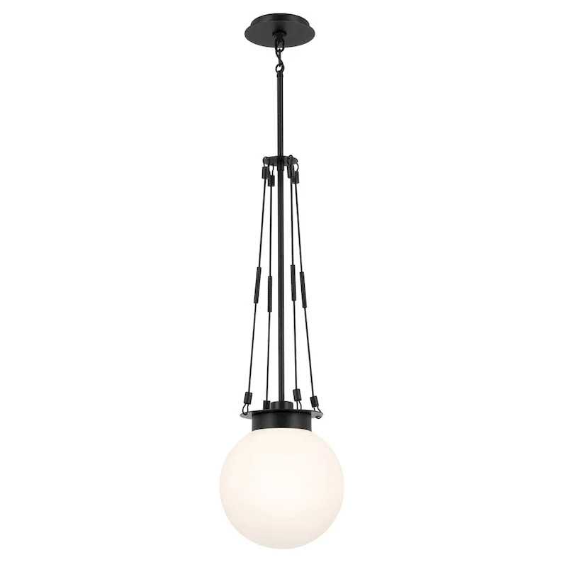 Kichler Lighting Albers 10.5 In. 1-Light Black Pendant Light