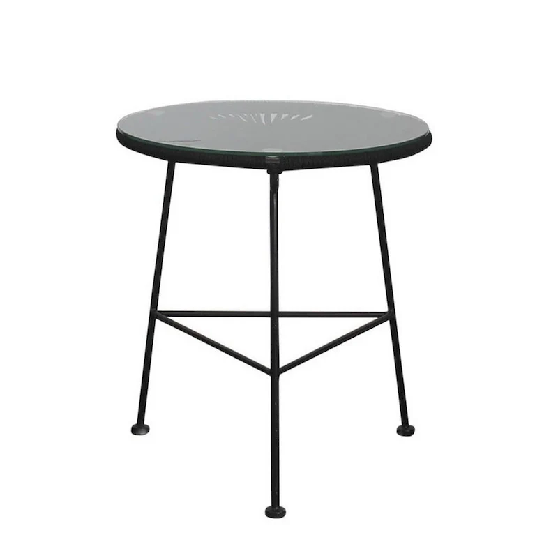 Solana Black Rope 2 Person Stacking Seating Group with Cushions