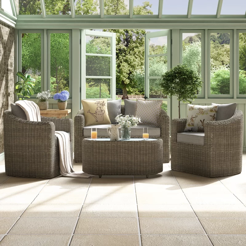 Rowlinson Bunbury Rattan Sofa Set - Premium Quality Home Furniture | Kendale Furniture