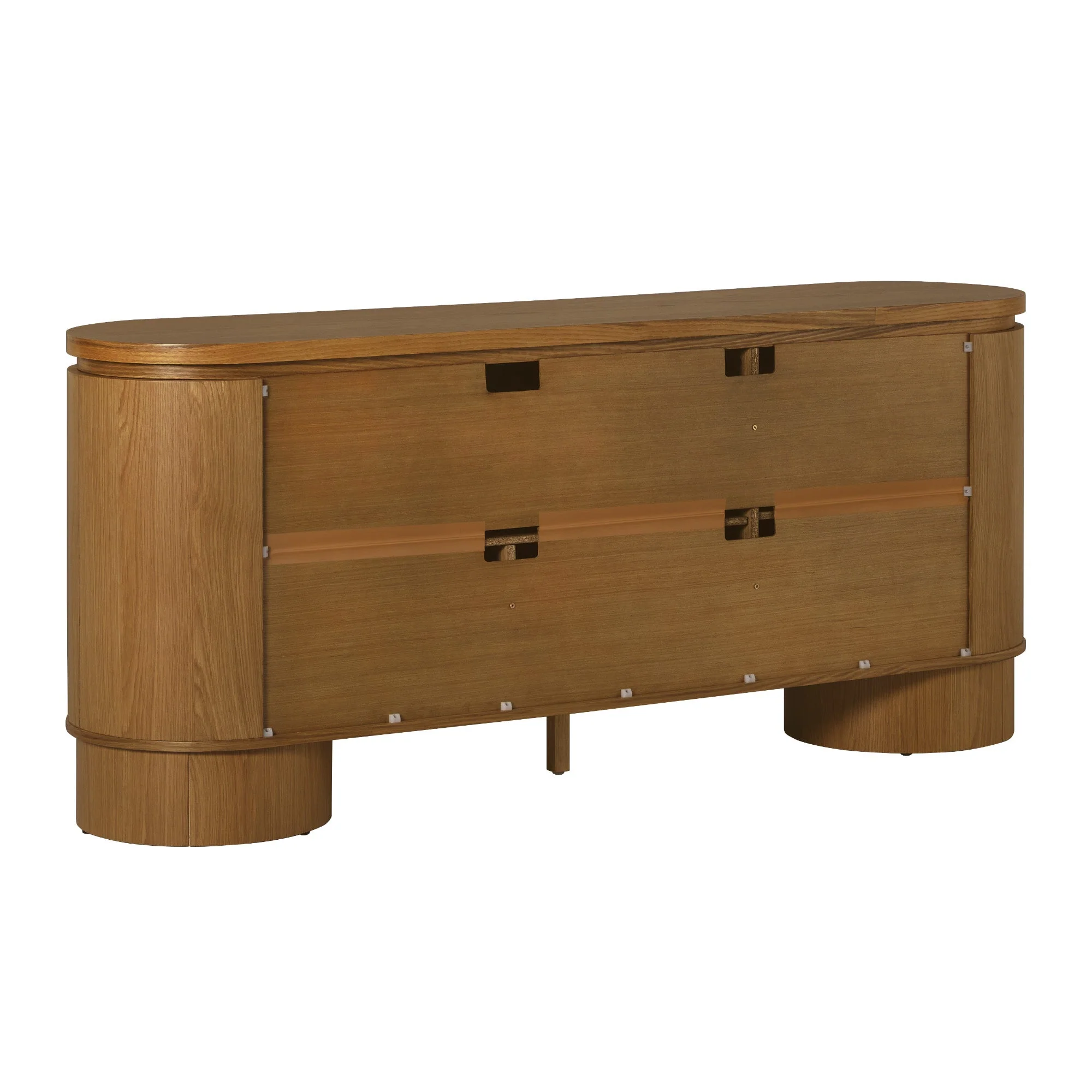 Maya Modern Curved Wood 70 Sideboard /TV Stand